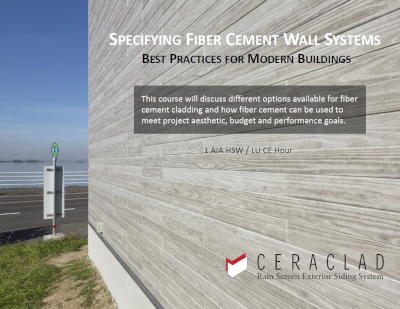 CereClad Fiber Cement cover